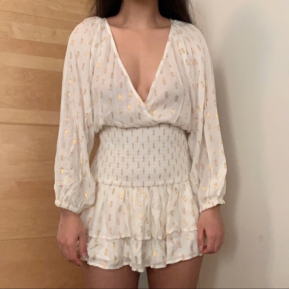 $270 revolve smocked SUBOO drop waist tiered mini dress - Picture 11 of 16